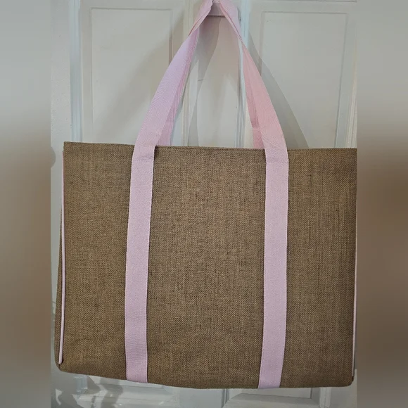 Brown and Pink Tote Bag - Picture 5 of 8